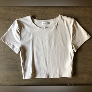 Babaton Contour cropped crew tee